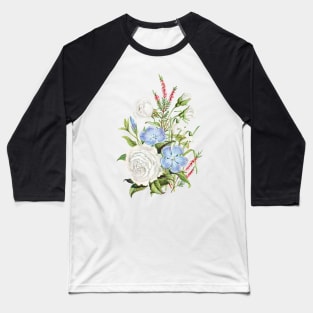 Spring Flower Power -  Flower Bouquet - Hearts - Beautiful Flowers - Vintage Baseball T-Shirt